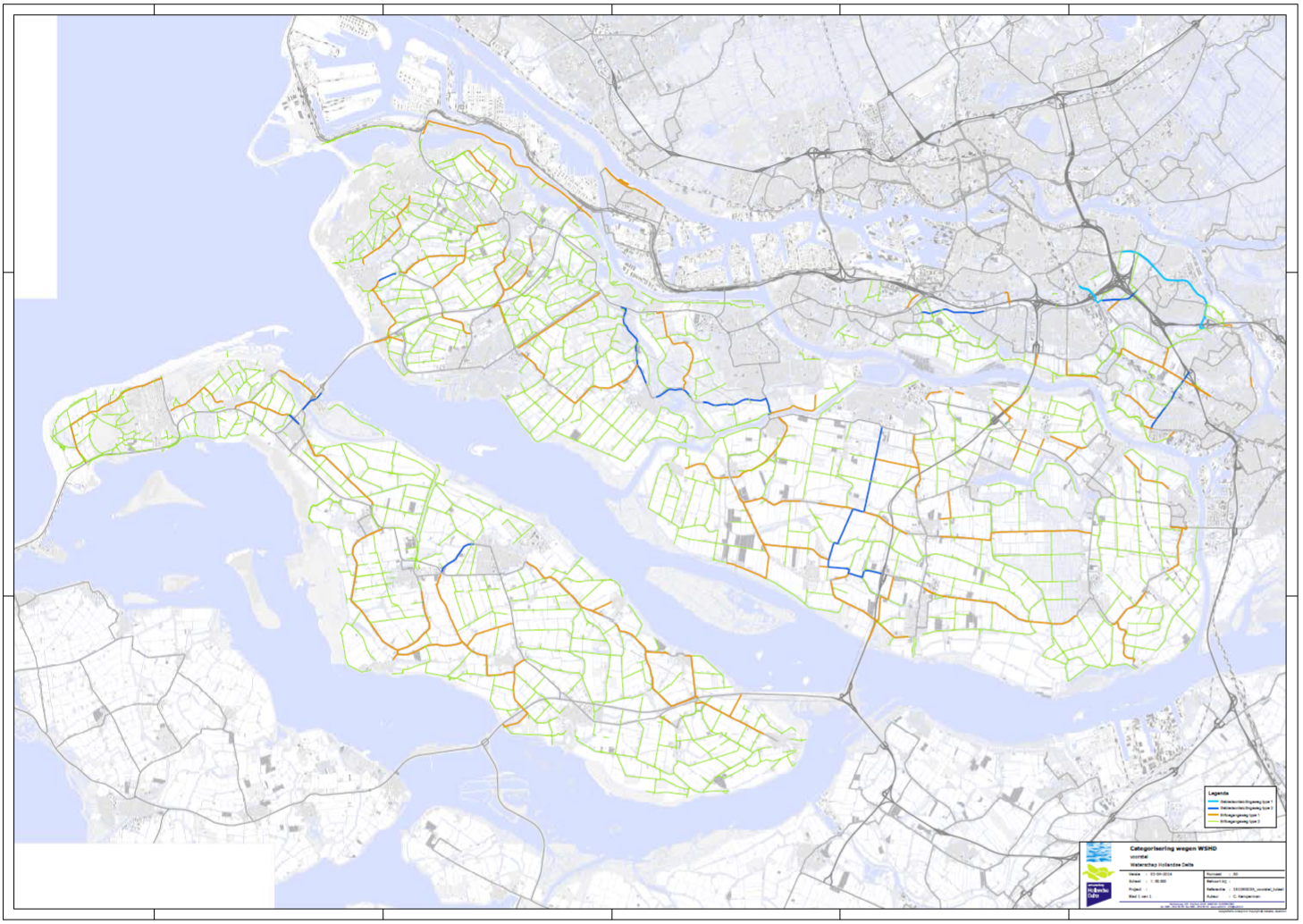 categorisering wegen hollandse delta
